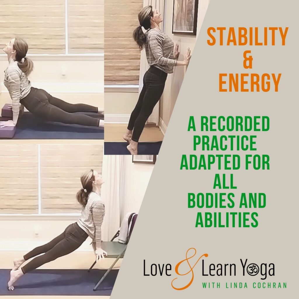 one of my yoga freebies is a free yoga practice finding stability and energy